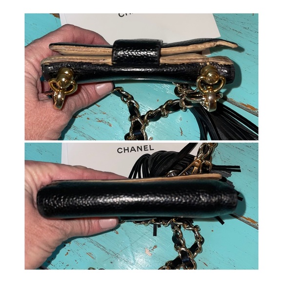 🔴🔴SOLD🔴🔴CHANEL WOC Vintage Wallet on Chain Crossbody Caviar Leather - Picture 8 of 16